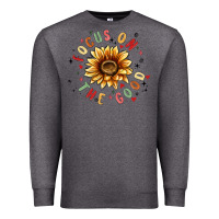 Charcoal Heather focus on the good Premium Sweatshirt - MaliasSmallBusiness