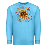 Ocean Blue focus on the good Premium Sweatshirt - MaliasSmallBusiness