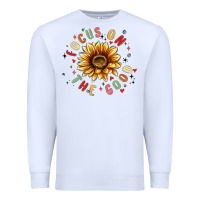 White focus on the good Premium Sweatshirt - MaliasSmallBusiness