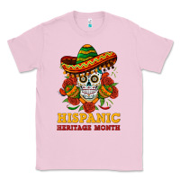 Bubblegum Pink sombrero skull heritage Classic Tee - BundleAndBundleShop