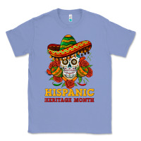 Colony Blue sombrero skull heritage Classic Tee - BundleAndBundleShop