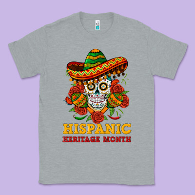 Sombrero Skull Heritage Classic Tee Designed By Bundleandbundleshop