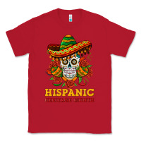 Red sombrero skull heritage Classic Tee - BundleAndBundleShop