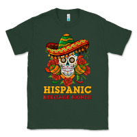 Sports Green sombrero skull heritage Classic Tee - BundleAndBundleShop