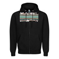 Black western cowhide serape sunflower mama license plate Zipper Hoodie - BarkalooDesign