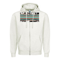 Oatmeal Heather western cowhide serape sunflower mama license plate Zipper Hoodie - BarkalooDesign