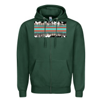 Sports Green western cowhide serape sunflower mama license plate Zipper Hoodie - BarkalooDesign