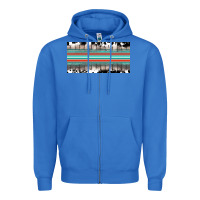 True Royal western cowhide serape sunflower mama license plate Zipper Hoodie - BarkalooDesign