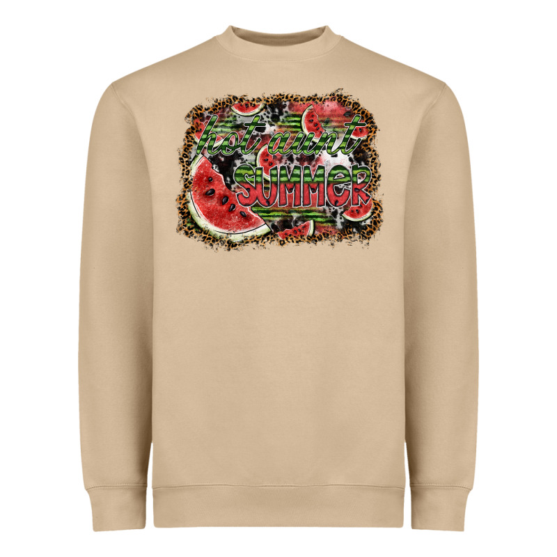 Hot Aunt Summer Heavyweight Sweatshirt by SublimationCraftShop | Teevron