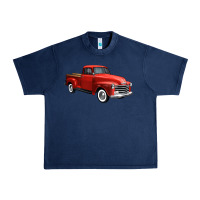 Navy western red truck right 34 view 1 Urban Heavy Tee - FaDigitalArtStudio