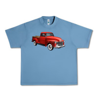 Pebble Blue western red truck right 34 view 1 Urban Heavy Tee - FaDigitalArtStudio