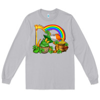 Moon Dust st patricks day  rainbow shamrocks Long Sleeve Tee - AdoDesignShop