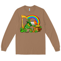 Toasted Coconut st patricks day  rainbow shamrocks Long Sleeve Tee - AdoDesignShop