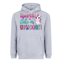 Heather Grey sparkle like a unicorn Heavyweight Hoodie - NancyCooperArtShop