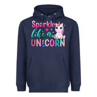 Navy sparkle like a unicorn Heavyweight Hoodie - NancyCooperArtShop
