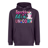 Plum sparkle like a unicorn Heavyweight Hoodie - NancyCooperArtShop