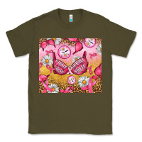 Army Green Hour Breast Cancer Bra Classic Tee - Artiststas