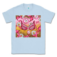 Dusty Blue Hour Breast Cancer Bra Classic Tee - Artiststas