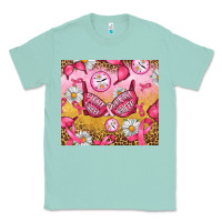 Seafoam Hour Breast Cancer Bra Classic Tee - Artiststas