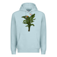 Blue Mist the bird of paradise Premium Hoodie - LillyAllenDesigns
