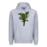 Heather Grey the bird of paradise Premium Hoodie - LillyAllenDesigns