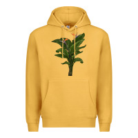 Mustard the bird of paradise Premium Hoodie - LillyAllenDesigns