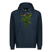 Navy the bird of paradise Premium Hoodie - LillyAllenDesigns