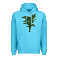 Ocean Blue the bird of paradise Premium Hoodie - LillyAllenDesigns