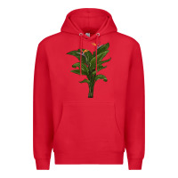 Red the bird of paradise Premium Hoodie - LillyAllenDesigns