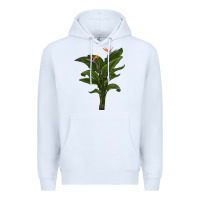 White the bird of paradise Premium Hoodie - LillyAllenDesigns
