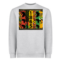 Heather Grey juneteenth 1865 tumbler Heavyweight Sweatshirt - HRA Design Shop