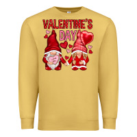 Antique Gold valentines day with gnomies Premium Sweatshirt - NancyCooperArtShop