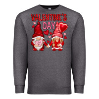 Charcoal Heather valentines day with gnomies Premium Sweatshirt - NancyCooperArtShop