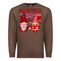 Chestnut valentines day with gnomies Premium Sweatshirt - NancyCooperArtShop