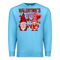 Ocean Blue valentines day with gnomies Premium Sweatshirt - NancyCooperArtShop