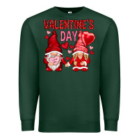 Sports Green valentines day with gnomies Premium Sweatshirt - NancyCooperArtShop