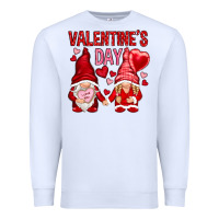 White valentines day with gnomies Premium Sweatshirt - NancyCooperArtShop