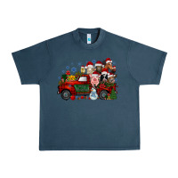 Midnight Navy christmas farm animals truck Urban Heavy Tee - RacoonDesign