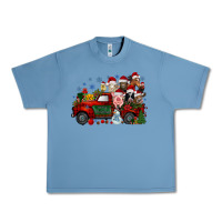 Pebble Blue christmas farm animals truck Urban Heavy Tee - RacoonDesign