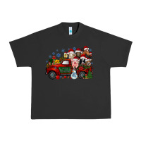 Pigment Black christmas farm animals truck Urban Heavy Tee - RacoonDesign