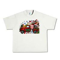 Pistachio christmas farm animals truck Urban Heavy Tee - RacoonDesign