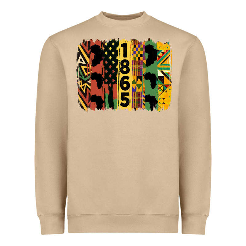 Juneteenth Brush Stroke 2 Heavyweight Sweatshirt by HRA Design Shop | Teevron