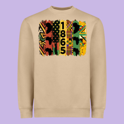 Juneteenth Brush Stroke 2 Heavyweight Sweatshirt Designed By Hra Design Shop