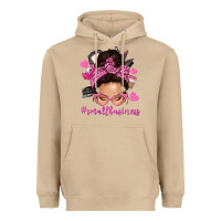 Mushroom small business messy bun Heavyweight Hoodie - NancyCooperArtShop