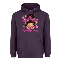 Plum small business messy bun Heavyweight Hoodie - NancyCooperArtShop