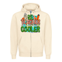 Sandshell pe teacher but cooler Zipper Hoodie - NancyCooperArtShop