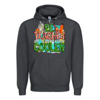 Smoke pe teacher but cooler Zipper Hoodie - NancyCooperArtShop