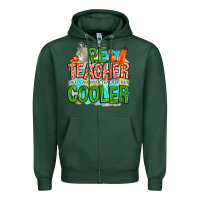Sports Green pe teacher but cooler Zipper Hoodie - NancyCooperArtShop