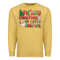 Antique Gold merry christmas ya filthy animal Premium Sweatshirt - MaliasSmallBusiness