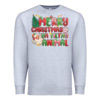 Heather Grey merry christmas ya filthy animal Premium Sweatshirt - MaliasSmallBusiness